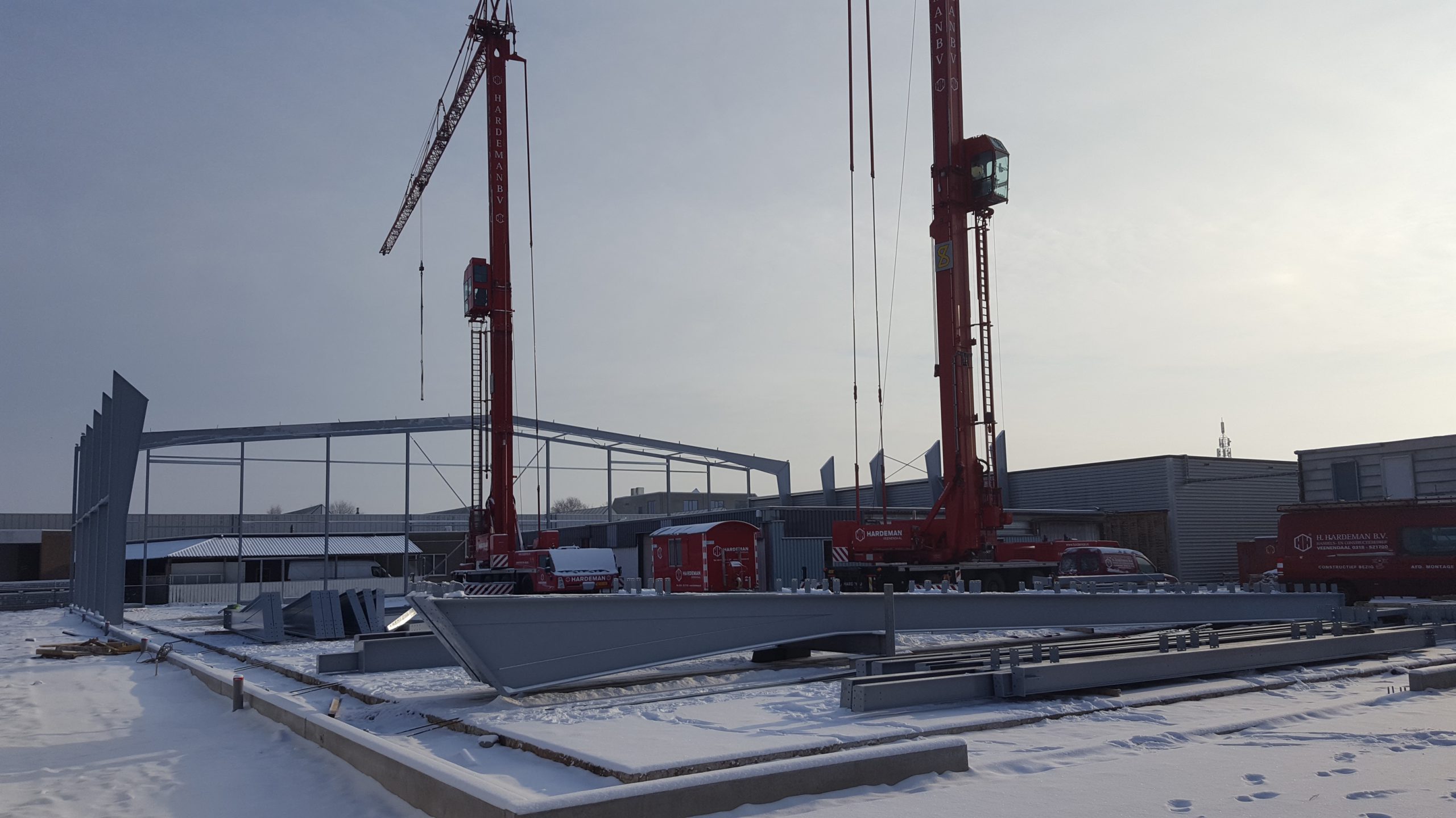 Neue Halle im Bau Verba